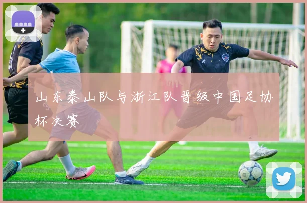 山东泰山队与浙江队晋级中国足协杯决赛
